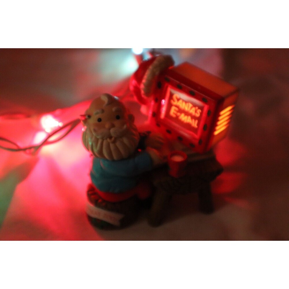 Carlton Cards Heirloom Ornament 2001 Online Santas Email Coffee Mug Desk Monitor